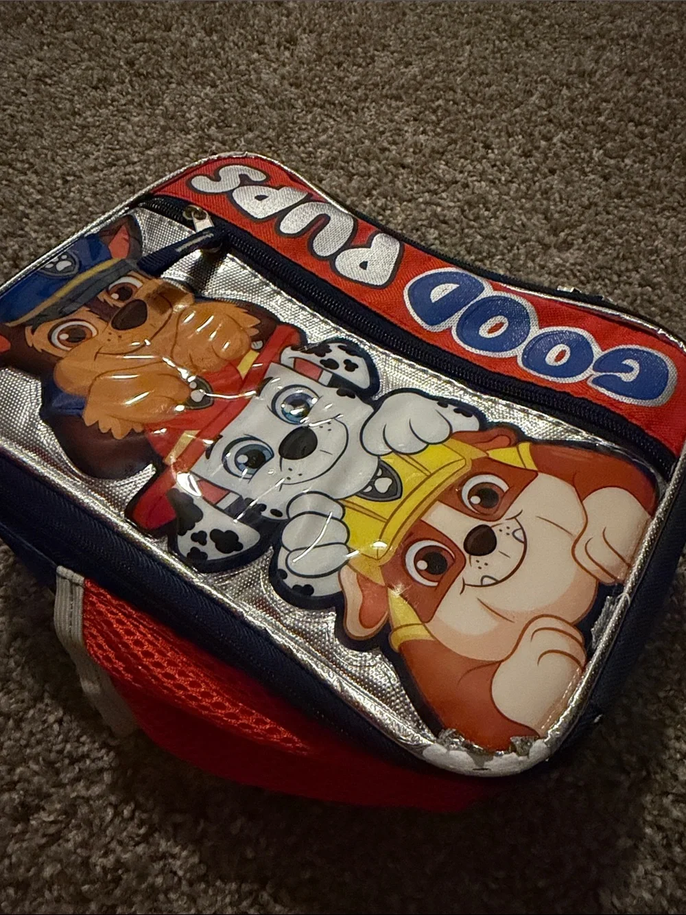 Paw Patrol Lunch Bag - Blue, Red, Silver